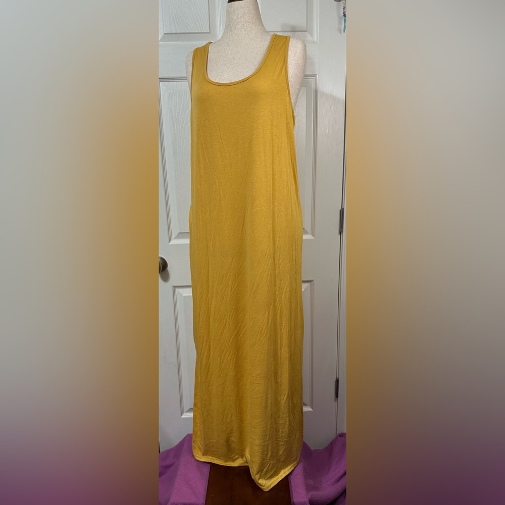 Relaxx by Exist Gold Maxi light weight soft & cozy Dress